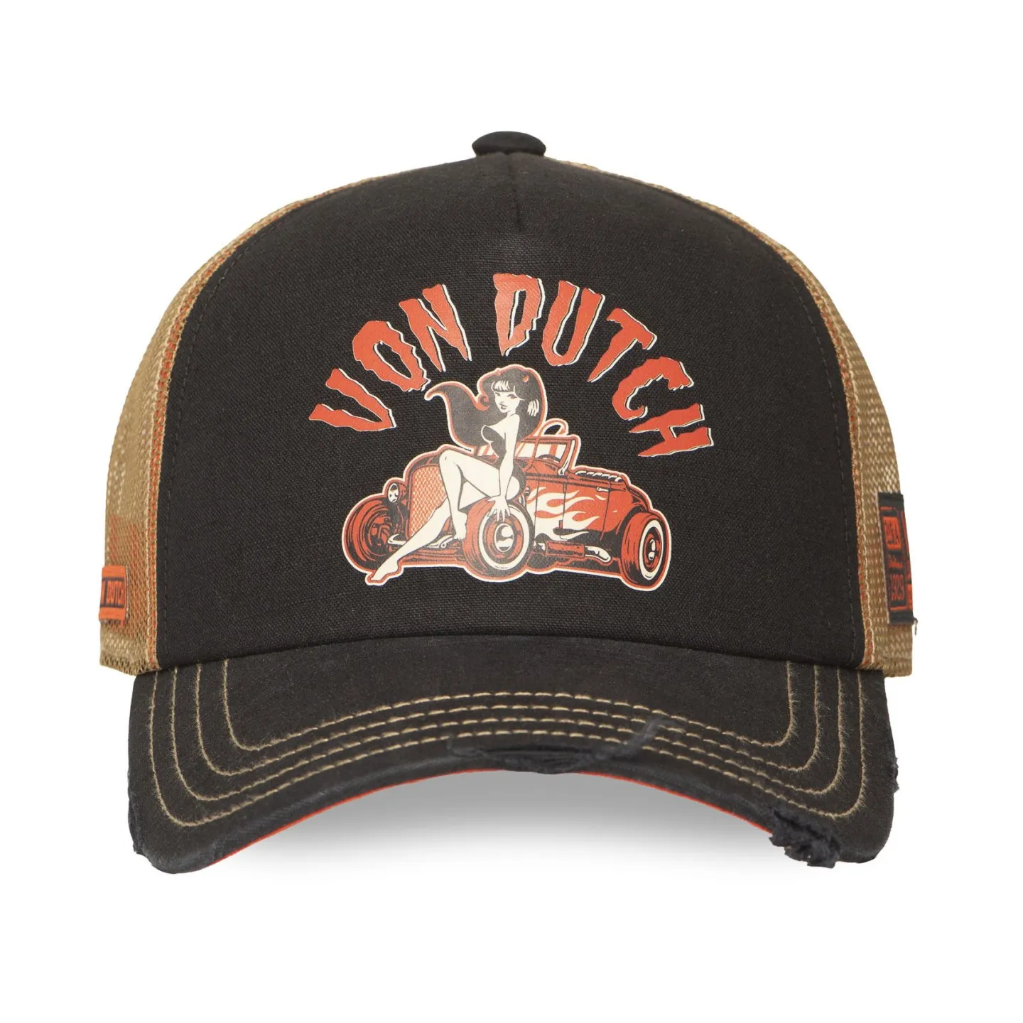 Vintage Pin-Up Rider Baseball Cap - Von Dutch Reference: 23731| Chapellerie Traclet