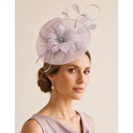 Chapeau De Cérémonie Zita Gris Perle - Traclet