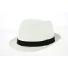 Chapeau Trilby Scapello Paille Papier Blanc- Traclet Reference : 23734| Chapellerie Traclet