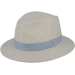 Fedora Hat Aaron Linen Beige UPF 40+ - Flechet