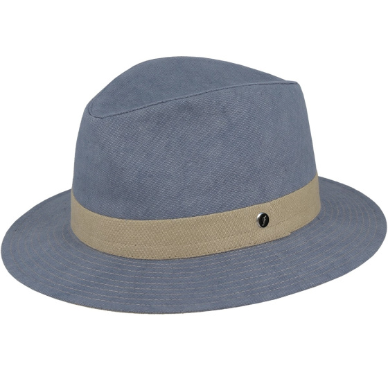 Fedora Hat Garibaldi Cotton Blue - Flechet