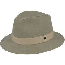 Chapeau Fedora Garibaldi Coton Kaki - Flechet