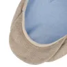 Casquette Hatteras Lin Bleu Beige - Stetson Reference : 23741| Chapellerie Traclet