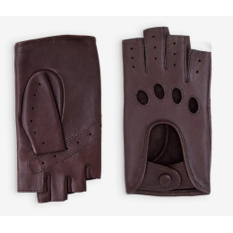 Mitaines De Conduite Femme Cuir Marron - Glove Story