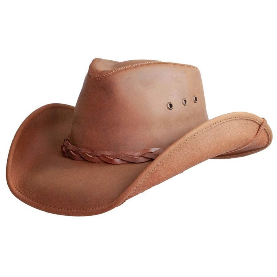 Hollywood Traveller Camel Leather Hat - American Hat Makers
