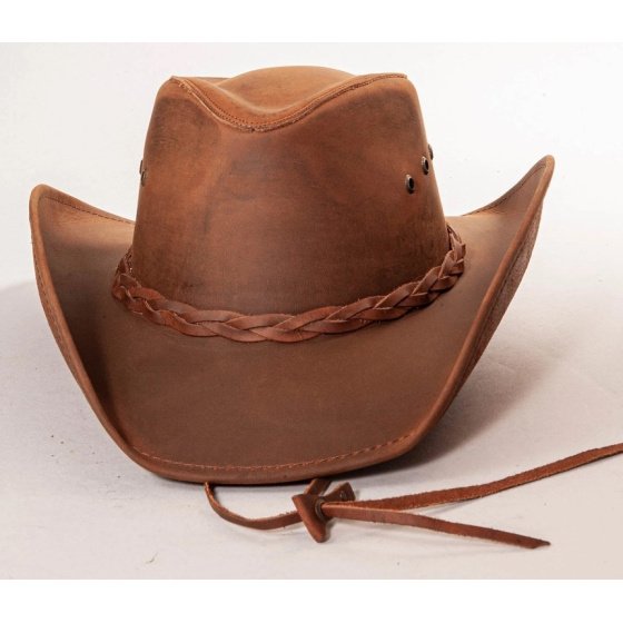 Chapeau Traveller Hollywood Cuir Camel - American Hat Makers