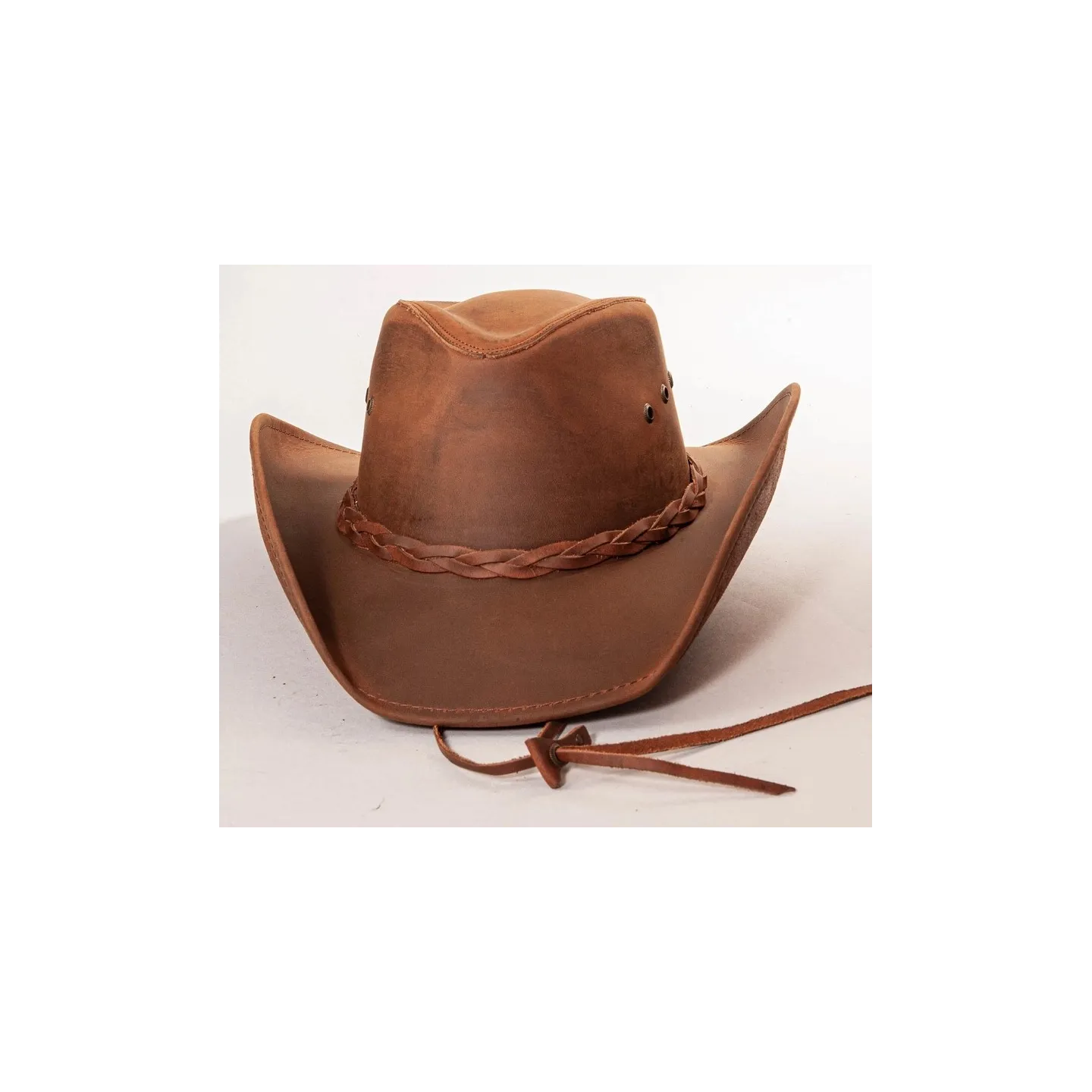 Hollywood Traveller Camel Leather Hat - American Hat Makers Reference: 23748| Chapellerie Traclet