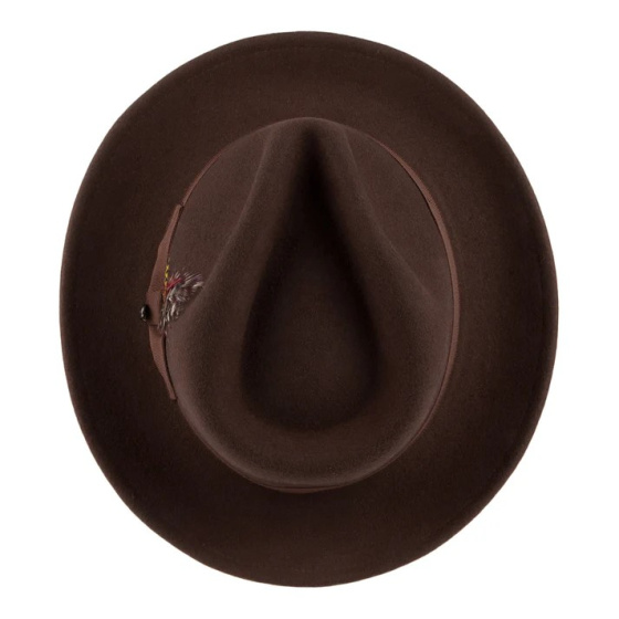 Chapeau Fedora Windsor Feutre Marron - Traclet