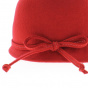 Chapeau cloche rouge