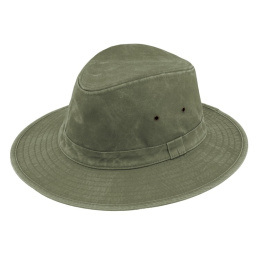 Darwin Safari Hat Washed Olive Cotton UPF 50+ - Traclet
