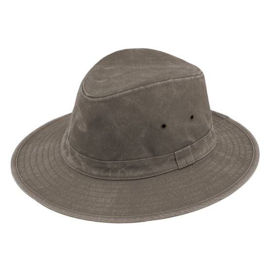 Chapeau Safari Darwin Coton Marron Délavé UPF 50+ - Traclet