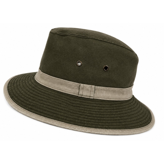 Chapeau Safari Forez Coton kAKI & Toffee UPF 50+ - Crambes