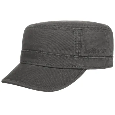 Casquette Militaire Gosper Coton Grise UPF 40+ - Stetson