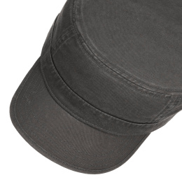 Gosper Grey Cotton Military Cap UPF 40+ - Stetson