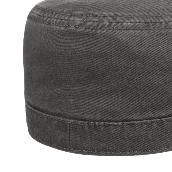 Gosper Grey Cotton Military Cap UPF 40+ - Stetson