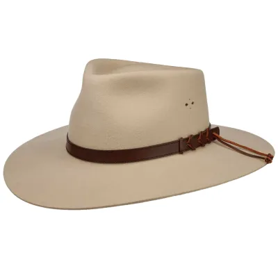 Traveller Big Australian Hat Wool Felt Silverbelly - Statesman Reference: 23815| Chapellerie Traclet