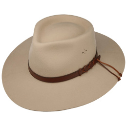 Traveller Big Australian Hat Wool Felt Silverbelly - Statesman