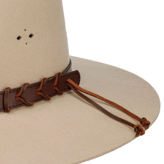 Traveller Big Australian Hat Wool Felt Silverbelly - Statesman