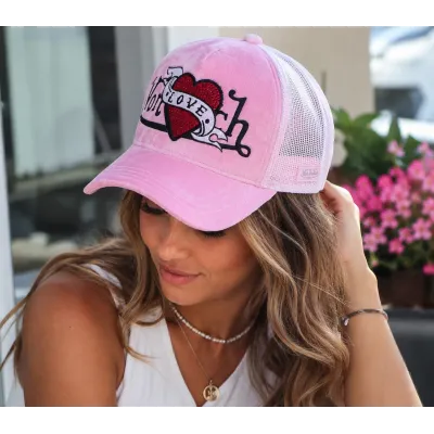 Casquette Baseball Sweet Heart Rose - Von Dutch