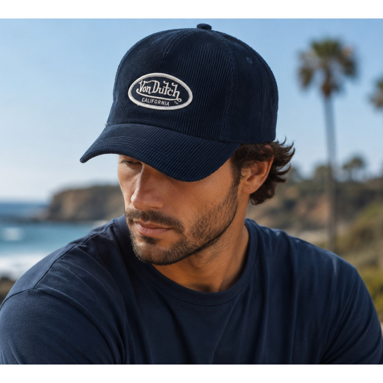 Casquette Baseball California Corduroy Marine - Von Dutch