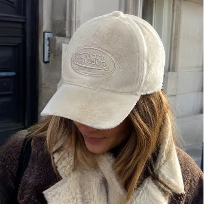 Casquette Baseball Snow Corduroy Crème - Von Dutch