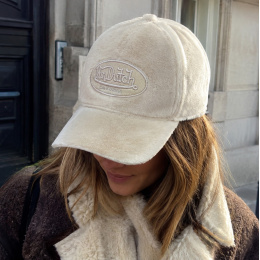 Baseball Cap Snow Corduroy Cream - Von Dutch