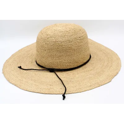 Capeline Rosalie Natural Raffia - Traclet Reference: 23871| Chapellerie Traclet