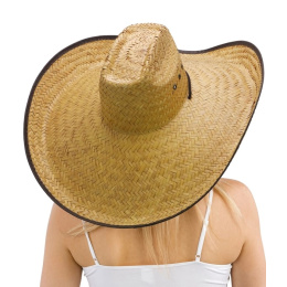 Nashville Extra Large Brim Straw Lifeguard Hat