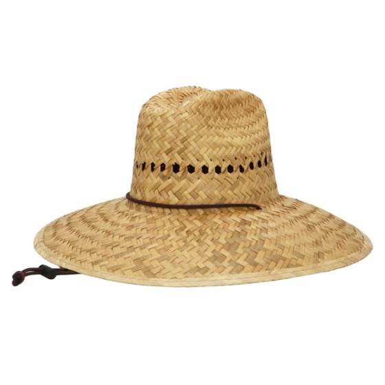Ocean Breeze Wide Brim Straw Lifeguard Hat