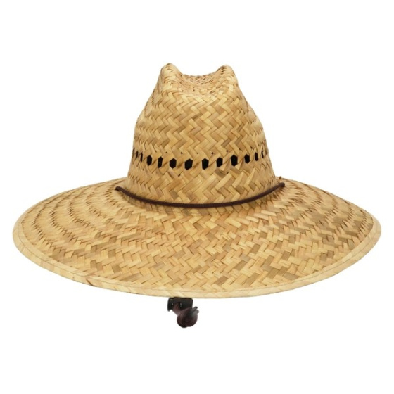 Ocean Breeze Wide Brim Straw Lifeguard Hat