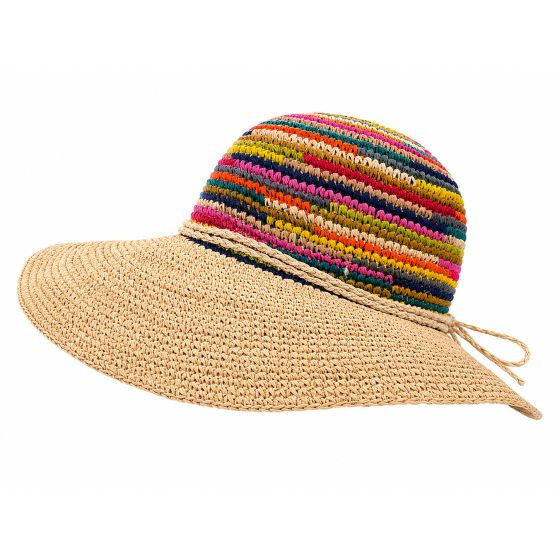 Capeline femme multicolore
