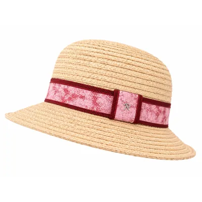 Chapeau cloche Panizza Treccia Rafia