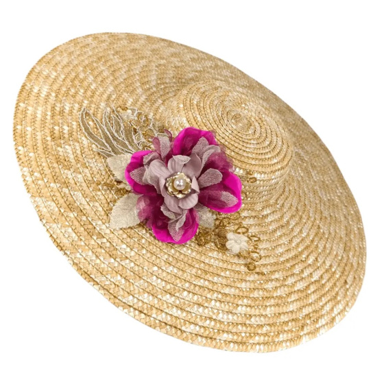 Chapeau Provençal Florida Paille Naturelle - Traclet