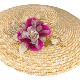 Chapeau Provençal Florida Paille Naturelle - Traclet
