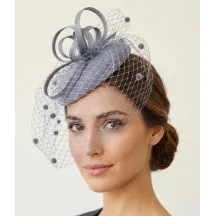 Chapeau De Cérémonie Haná Gris - Traclet