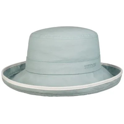 Lonoke Sky Blue Cotton UPF 40+ Women's Hat - Stetson Reference: 23948| Chapellerie Traclet