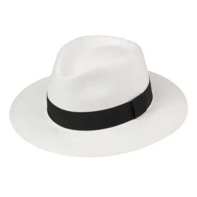 Chapeau Fedora Olbia Panama Blanchi UPF 50+ - Traclet