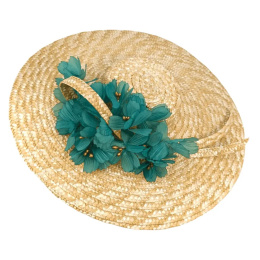 Provençal Hat Esmeralda Natural Straw - Traclet