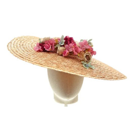 Chapeau Provençal Pamela Paille Naturelle - Traclet