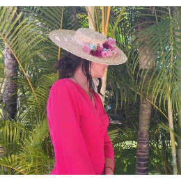Provençal Hat Pamela Natural Straw - Traclet