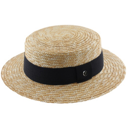 Venice Natural Straw Boater - Fléchet