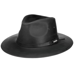 Chapeau Traveller Spokane Cuir Noir - Stetson