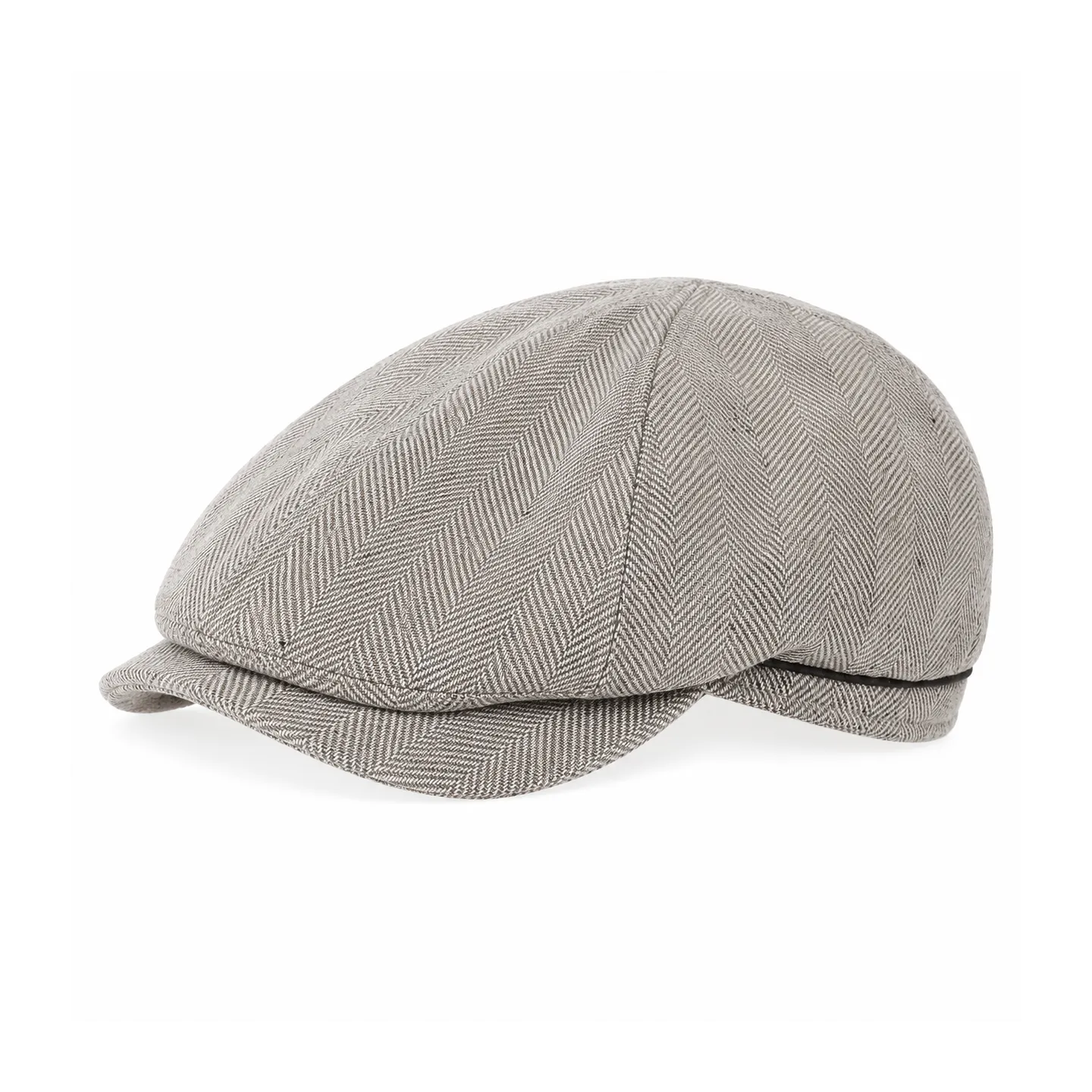 Casquette plate 6 cotes beige Gottmann