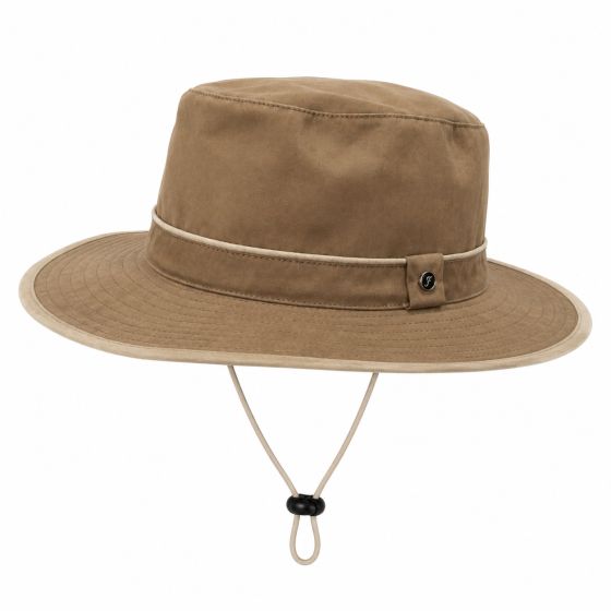 Chapeau traveller imperméable-Marron