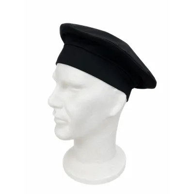 Béret doublé de couleur unie Noir