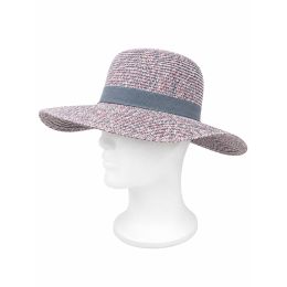 Chapeau Capeline Rhodes Paille Papier Chine Lilas - Traclet