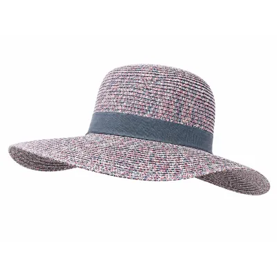 Chapeau Capeline Rhodes Paille Papier Chine Lilas - Traclet