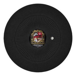 Louvre Beret in Black - Laulhère