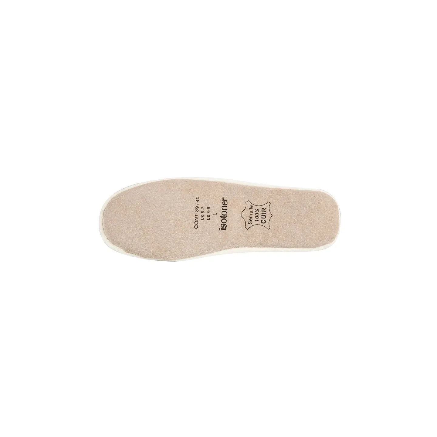 Women's Ballet Flat Slippers Rhinestone Bow Ivory - Isotoner - Traclet Boutique Reference: 19046| Chapellerie Traclet