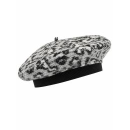 Béret Leo Gris/Noir/Ecru